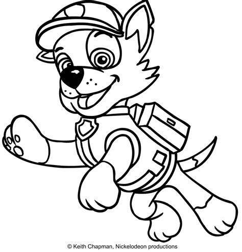 Rocky Paw Patrol Coloring Pages at GetColorings.com | Free printable ...