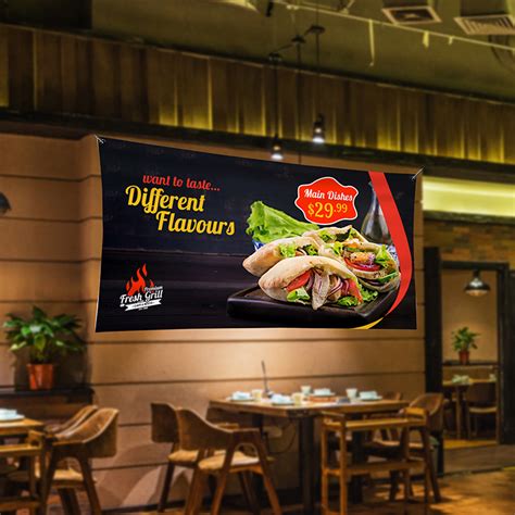 Order Restaurant Vinyl Banner Indoor | Restaurant Vinyl Banner Indoor Printing - Print Magic