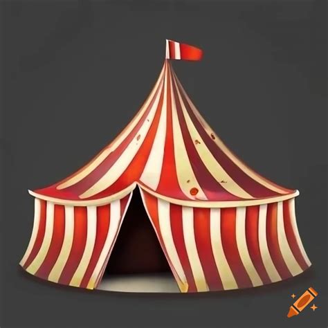 Colorful circus tent