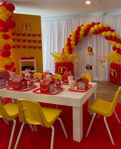 McDonald’s birthday party | Mcdonalds birthday party, Mc donald ...