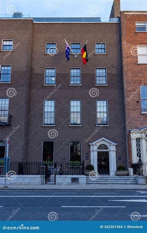 Scenic Shot of the Australian Embassy Building in Dublin, Ireland, with ...