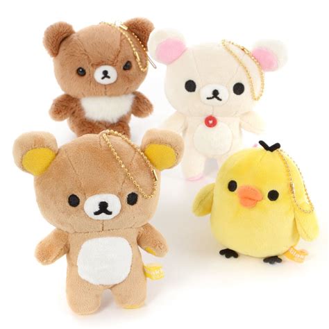 Rilakkuma Korilakkuma to Atarashii Otomodachi Plush Keychain Collection ...