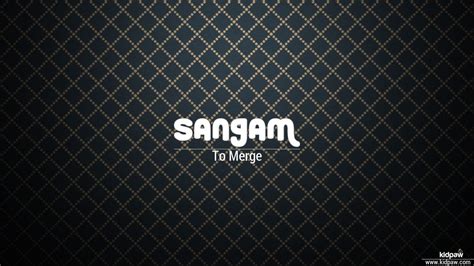 Sangam 3D Name Wallpaper for Mobile, Write संगम Name on Photo Online