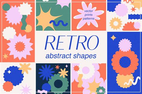 Retro Abstract Vector Shapes - Design Cuts