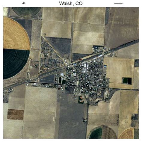 Aerial Photography Map of Walsh, CO Colorado