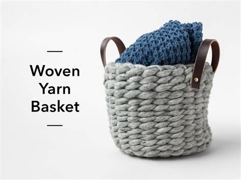 Woven Yarn Basket | Yarn basket, Yarn diy, Yarn