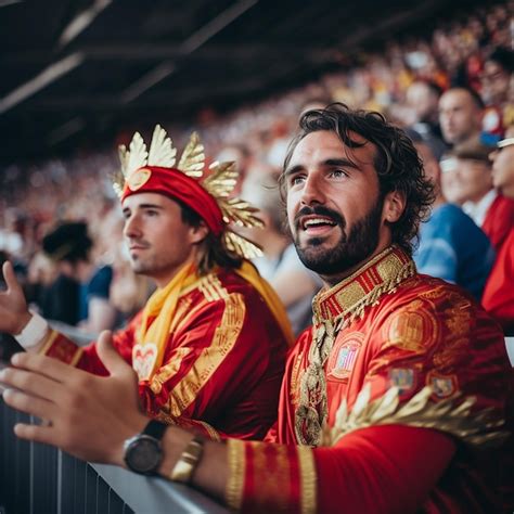 Premium Photo | Two men were practicing football in the stadium and were supporting