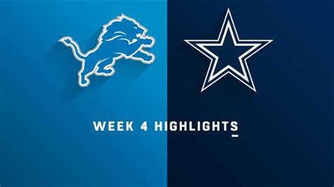 Lions vs. Cowboys highlights | Week 4