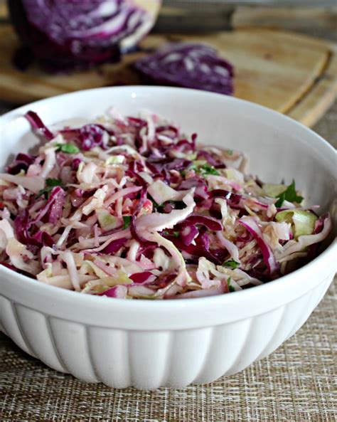 No Mayo Coleslaw - Simple And Savory