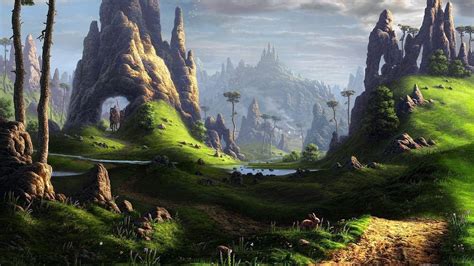 Fantasy Landscapes Wallpapers - Wallpaper Cave