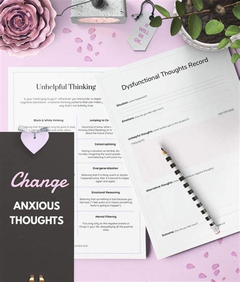 Anxiety Journal Printable / 9 Pages | ShineSheets