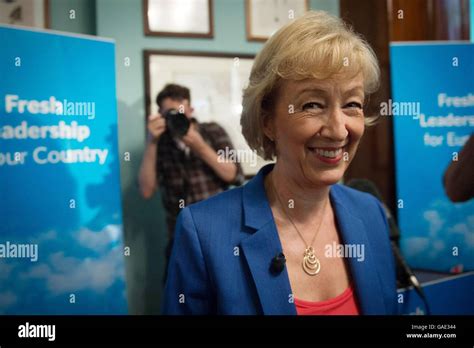 Andrea Leadsom launches her bid for the Tory leadership at The Reading Room in London Stock ...