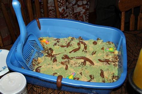 Made this kitty litter cake for a Halloween party one year. It was a hit! : r/halloween