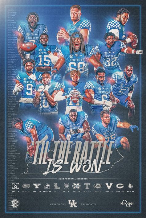 Kentucky releases football schedule posters