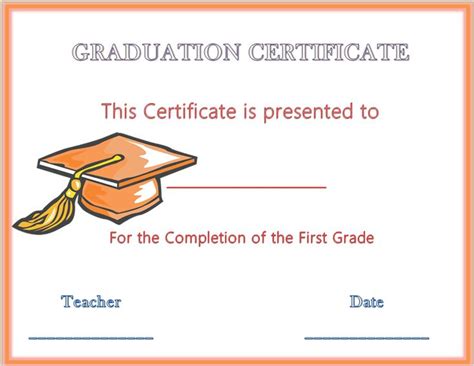 Graduation Gift Certificate Template Free 10 - Best Templates Ideas For You | B… | Graduation ...