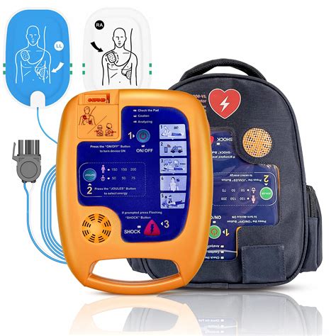 Buy Aed Defibrillator Portable Machine Kit Easy Operation Automated External Biphasic ...