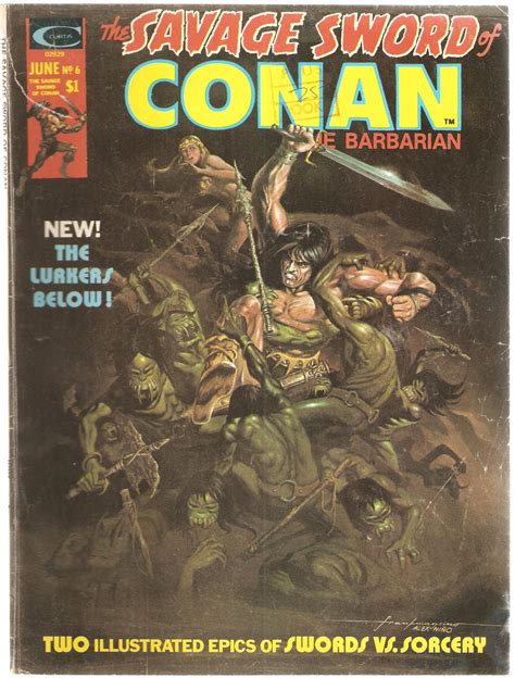 The Savage Sword of Conan the Barbarian. Vol. 1, No. 6. U.S. Comic. Jun ...