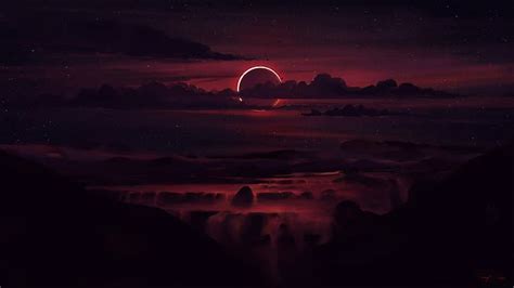 1080x2340px | free download | HD wallpaper: artwork, solar eclipse | Wallpaper Flare