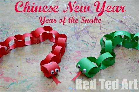 Chinese New Year crafts for kids - year of the Snake - Red Ted Art's Blog