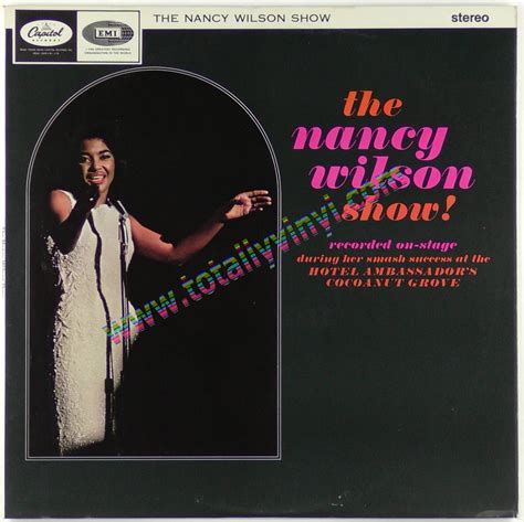 Totally Vinyl Records || Wilson, Nancy - The Nancy Wilson show ! (recorded On stage during her ...