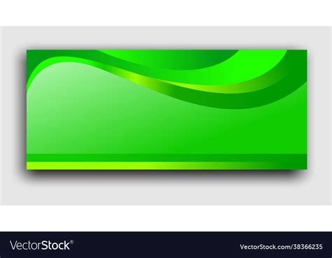 Green banner background Royalty Free Vector Image