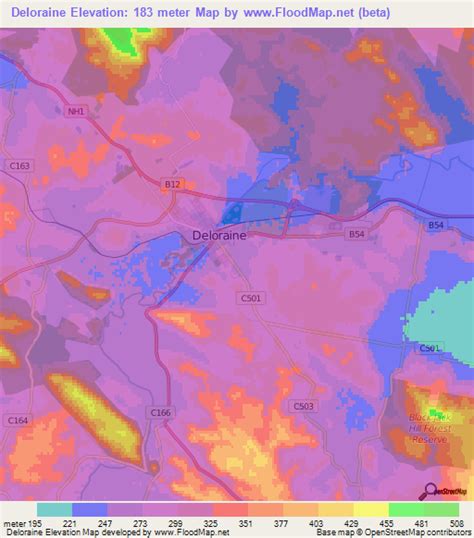 Elevation of Deloraine,Australia Elevation Map, Topography, Contour