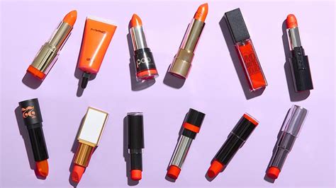 Road Testing 12 Different Shades of Orange Lipstick in Search of the ...