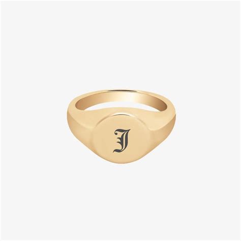 Single Initial Signet Ring – Customcuff