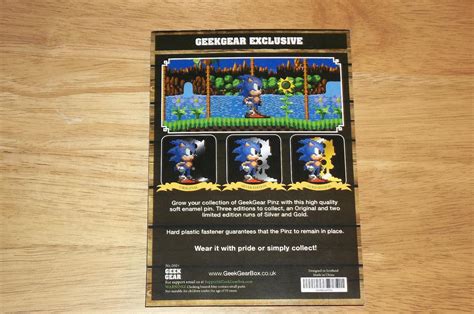 Geek Gear Exclusive Sonic the Hedgehog 8-bit Enamel Pin, NEW | #1910414174