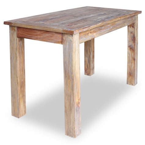 vidaXL Dining Table Solid Reclaimed Wood 120x60x77 cm - Bunnings Australia