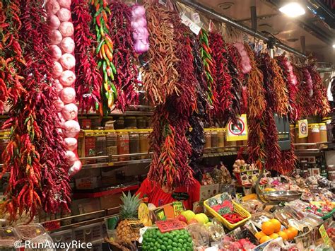 La Boqueria Market - World-Famous Public Food Market in Barcelona, Spain