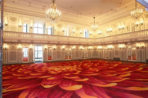 The Blackstone Renaissance hotel’s extravagant Crystal Ballroom in Chicago, Katharine Hepburn ...