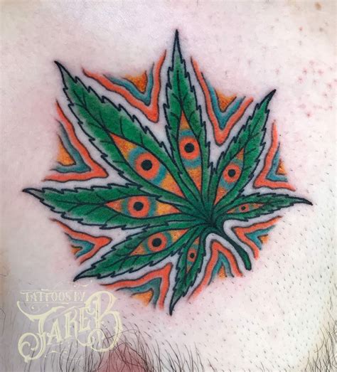 Weed Leaf Tattoo - Tattoos by Jake B