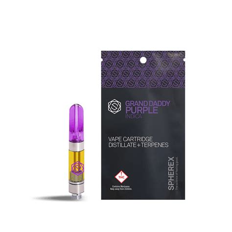 Spherex: GRAND DADDY PURPLE 1,000 mg Vape Cartridge | Leafly