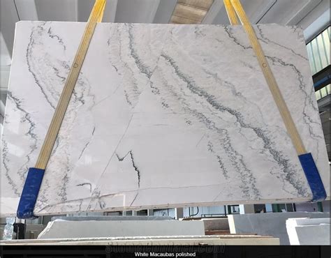 White Macaubas Quartzite Slabs Polished from United States ...