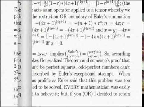 Odd-Perfect Numbers DON'T EXIST!!! - YouTube