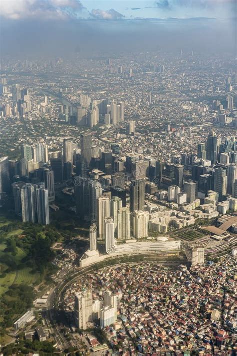 Metro Manila, Philippines - Stunning Morning Aerial of BGC Skyline, and the Greater Manila Area ...