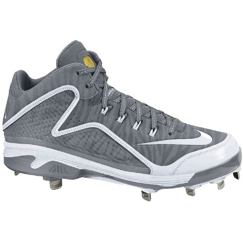 Nike Swingman MVP 2 Mid Men's Metal Baseball Cleats Grey/White - Walmart.com