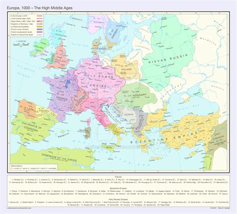 Europe, 1000 - The High Middle Ages by Undevicesimus on DeviantArt