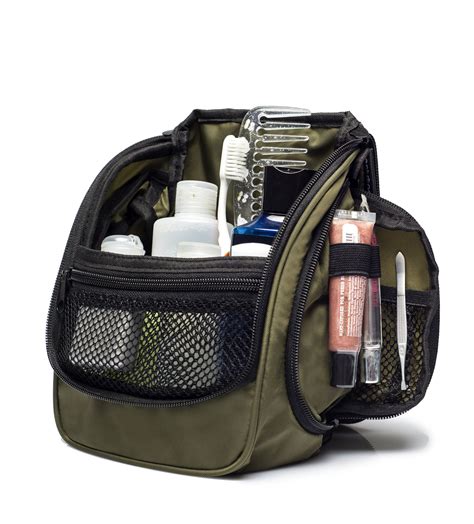 Compact Hanging Toiletry Bag & Organizer Water Resistant with Mesh Poc ...