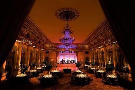 A band getting ready for their performance for a wedding reception at ...