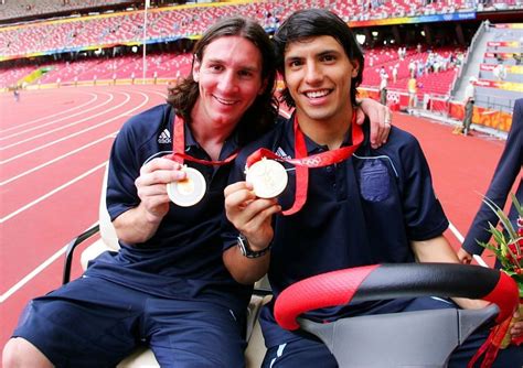 Lionel Messi and Argentina won gold at Beijing Olympics 2008