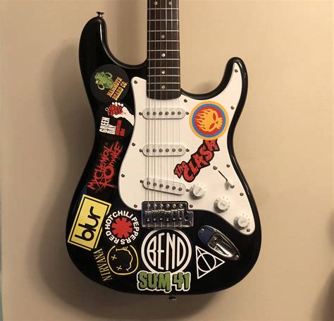 [GEAR] Stickers! Some people hate them, I love the aesthetic. : Guitar