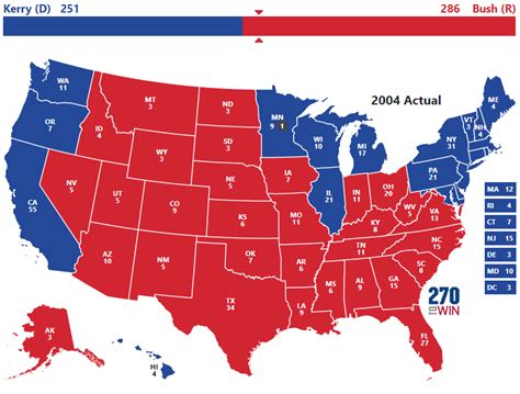 Presidential Election of 2004 - 270toWin