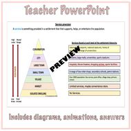 Settlement Hierarchies and Services | Teaching Resources