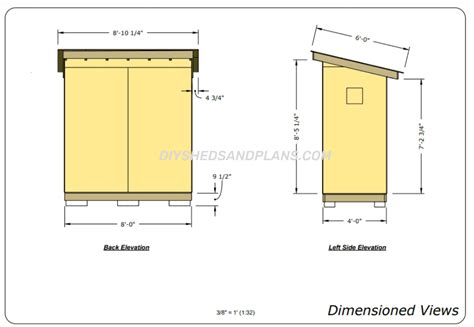 4x8 Lean To Shed Plans Free | Materials List | DIY