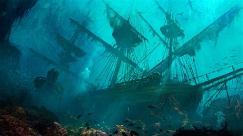 Image result for underwater pirate shipwreck | Underwater wallpaper ...