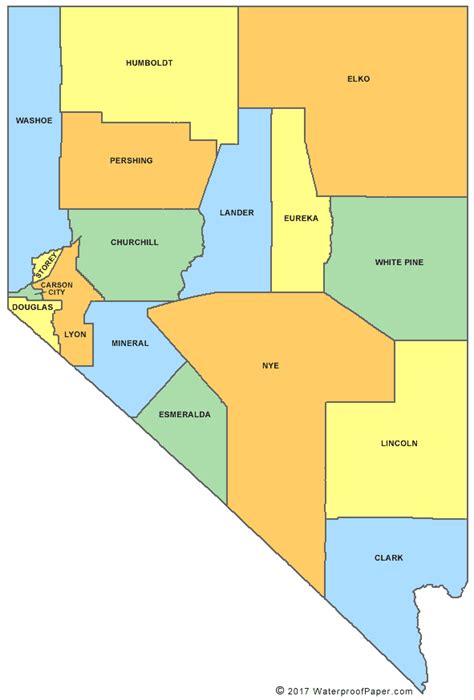 Nevada State Map