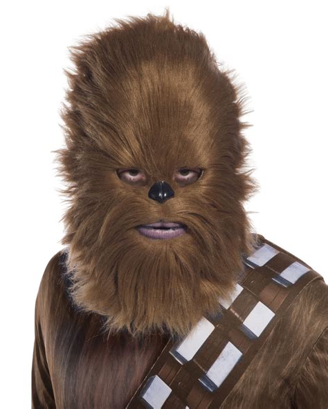 Chewbacca Mask With Fur | Star Wars Merchandise | Horror-Shop.com