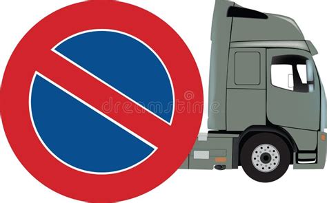 No Parking Sign for Trucks- Stock Vector - Illustration of authority, civil: 259852069